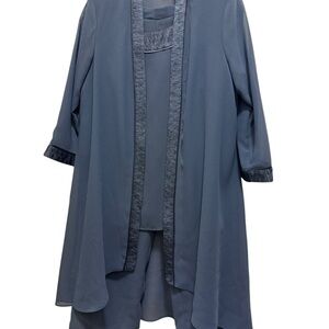 3 pices Le Bos gorgeous Blue Dress size 10. Fancy and chic for a chic lady